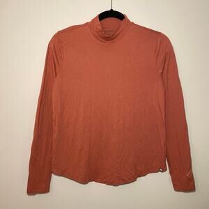 FIGS Dusty Rose Pink Super Soft Long Sleeve Underscrub Mockneck Shirt size Small